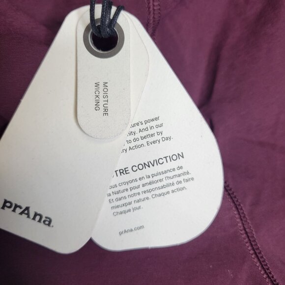 Prana Women's Large Shorts Koen 5" Short Pull On Moisture Wicking Mulberry - Picture 4 of 5